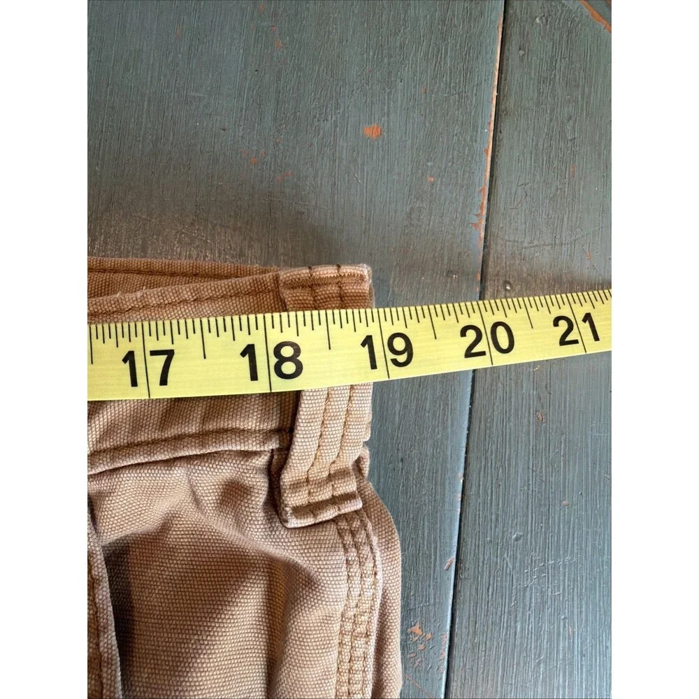 Carhartt 102802 Double Knee Carpenter Pants Mens 38x34 Brown Duck Utility Work‎